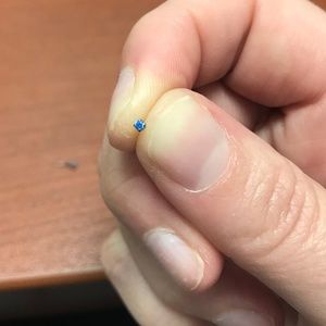 Neometal Threadless Prong Set Gem End 18g 1.5mm